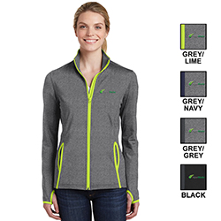 LADIES SPORT-WICK CONTRAST FULL ZIP JACKET
